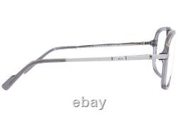 Lunettes de vue en titane Cazal 6027 002 pour hommes gris transparent/argenté à monture complète de 60 mm