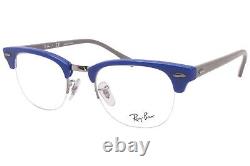 Lunettes de vue optiques Ray Ban RB4354V 5903 bleu et argent à monture demi-cerclée 48-22-140.