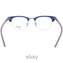 Lunettes de vue optiques Ray Ban RB4354V 5903 bleu et argent à monture demi-cerclée 48-22-140.