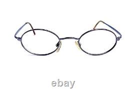 Lunettes de vue ovales en métal argenté Vtg Tommy Hilfiger Italie TH151 229 45 21 145