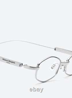 Lunettes de vue ovales en titane argenté Gentle Monster Maison Margiela MM218 02