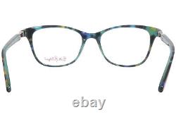 Lunettes de vue pour femmes Lilly Pulitzer Willow TO en écaille tropicale à monture intégrale de 49mm