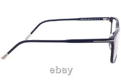 Lunettes de vue pour homme Tom Ford TF5646-D-B 090 Monture optique en métal pleine couleur bleu marine brillant