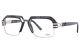 Lunettes De Vue Pour Hommes Cazal 6020 002 Noir Poli/argent Monture Optique Pleine 55mm