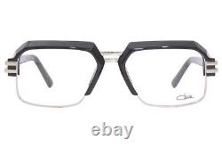 Lunettes de vue pour hommes Cazal 6020 002 Noir poli/Argent Monture optique pleine 55mm