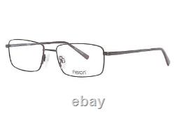 Lunettes de vue pour hommes Flexon Benedict 600 033 en métal brillant couleur canon, monture optique de 53mm