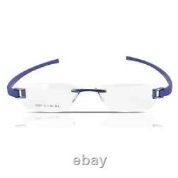 Lunettes de vue sans monture Combo Rimless pour unisexe Argent Noir-Bleu Étiquette Bleue A1@@ $