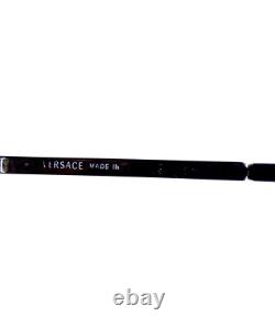 Lunettes rectangulaires à demi-cerclage argentées Versace Italie 52 18 135