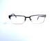 Lunettes Rectangulaires En M&eacute;tal Argent&eacute; Mat Versace Italie Mod 1184 1319 53 18 140
