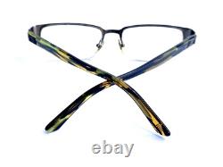 Lunettes rectangulaires en métal argenté mat Versace Italie MOD 1184 1319 53 18 140