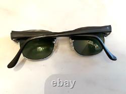 Lunettes vintage Artcraft Delegate Browline à monture corne des années 50 en plaqué or 12K GF, 46-22