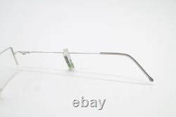 Lunettes vintage Flair 453 argent et noir, monture demi-cerclée en verre, lunettes de vue