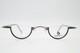 Lunettes Vintage Humphreys 2433 Monture Demi-cercl&eacute;e M&eacute;tal Argent&eacute; Noir
