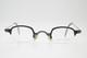 Lunettes Vintage Munic Eyewear M 42 Noires Et Argent Demi-cercl&eacute;es Monture De Lunettes