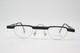 Lunettes Vintage Passe-partout Sans Monture En Demi-rimel Argent Noir
