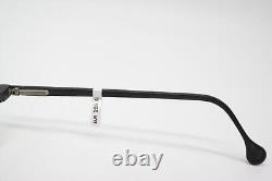 Lunettes vintage Passe-Partout sans monture en demi-rimel argent noir