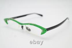 Lunettes vintage Proksch´S A31 en demi-cerclé vert, argent et noir