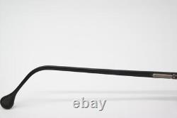 Lunettes vintage passe-partout sans monture demi-cerclée noire et argentée en verre