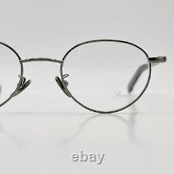 Lunor Lunettes de vue pour hommes et femmes Oval Antique Silver Panto Mod. Club IV 521 Nouveau