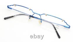 MK DESIGN Lunettes de Bar Vintage Lot 2 pour 1 Think 085 + 1018 Rectangle Bleu