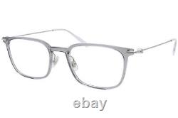 Mont Blanc Établi MB0100O 002 Lunettes de vue Argent/Trame optique transparente