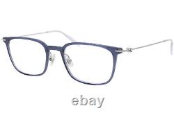 Mont Blanc Établi MB0100O 004 Lunettes Homme Argent/Bleu Monture Optique