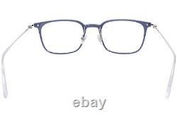 Mont Blanc Établi MB0100O 004 Lunettes Homme Argent/Bleu Monture Optique