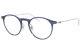 Mont Blanc Monté Mb0099o 004 Lunettes De Vue Pour Hommes Cadre Optique Argent/bleu