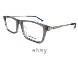 Montblanc Montures de lunettes MB0120O 004 Gris Argent Rectangle Cerclées 54-17-145