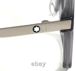 Montblanc Montures de lunettes MB0120O 004 Gris Argent Rectangle Cerclées 54-17-145