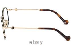 Montcler ML5108 032 Monture de lunettes optiques rondes en métal doré 52-20-145 5108 RX