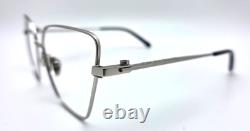Monture de lunettes Balenciaga Bb01700 Argent Noir Authentique Plein Cerclage 58-14-140
