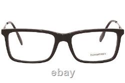 Monture de lunettes Burberry Harrington B-2339 3001 Homme Noir/Argent Cerclée 55mm