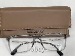 Monture de lunettes Burberry Harrington B-2339 3028 pour homme Gris/Argent Cerclage Complet 55mm