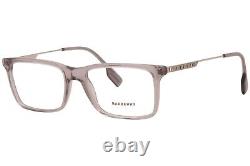 Monture de lunettes Burberry Harrington B-2339 3028 pour homme Gris/Argent Cerclage Complet 55mm