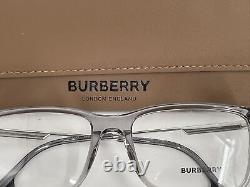 Monture de lunettes Burberry Harrington B-2339 3028 pour homme Gris/Argent Cerclage Complet 55mm