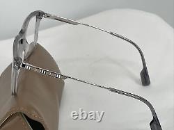 Monture de lunettes Burberry Harrington B-2339 3028 pour homme Gris/Argent Cerclage Complet 55mm