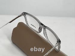 Monture de lunettes Burberry Harrington B-2339 3028 pour homme Gris/Argent Cerclage Complet 55mm