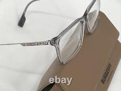 Monture de lunettes Burberry Harrington B-2339 3028 pour homme Gris/Argent Cerclage Complet 55mm