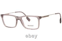 Monture de lunettes Burberry Harrington B-2339 3028 pour hommes, gris/argent, pleine monture 55mm