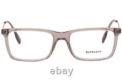Monture de lunettes Burberry Harrington B-2339 3028 pour hommes, gris/argent, pleine monture 55mm
