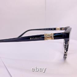 Monture de lunettes Bvlgari 4134-B 5376 49 19 140 MM Noir Or Authentique pour femme