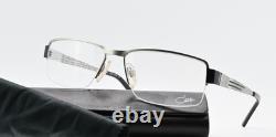 Monture de lunettes CAZAL 7036 Col 002 55-16 140 Vintage demi-cerclée carrée argent satiné