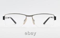 Monture de lunettes CAZAL 7036 Col 002 55-16 140 Vintage demi-rim carrée argent satiné