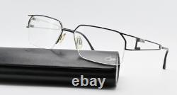 Monture de lunettes CAZAL 716 Col 914 54-16 135 Vintage demi-rim angulaire noir argent