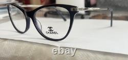 Monture de lunettes Chanel, bleu/argent. 53,17,140, femme, (50 % de réduction) œil de chat
