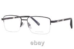 Monture de lunettes Chopard VCHF55 0531 pour hommes noir/argent 23KT à bord complet 56mm
