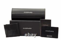 Monture de lunettes Chopard VCHF55 0531 pour hommes noir/argent 23KT à bord complet 56mm