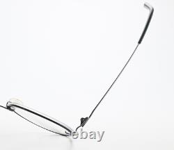 Monture de lunettes FLAIR 696 Col. 632 Argent Noir Ovale Unisexe Ultra Léger Fait Main S