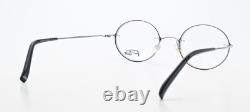Monture de lunettes FLAIR 696 Col. 632 Argent Noir Ovale Unisexe Ultra Léger Fait Main S